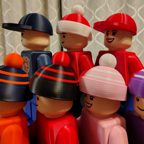 Brick Figure Hats - 6X