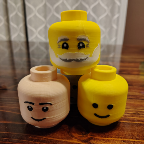 Brick Figure Head - 6X