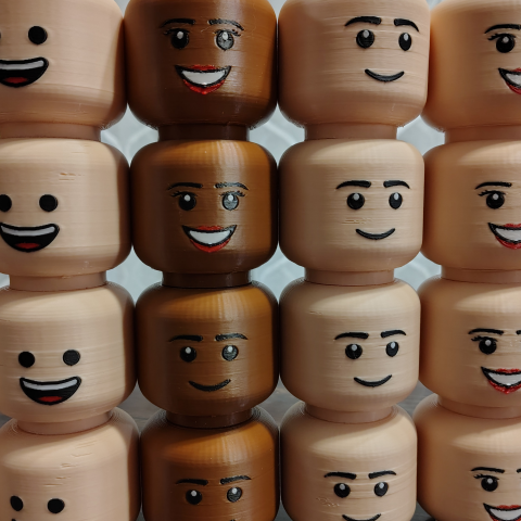 Brick Figure Head - 6X
