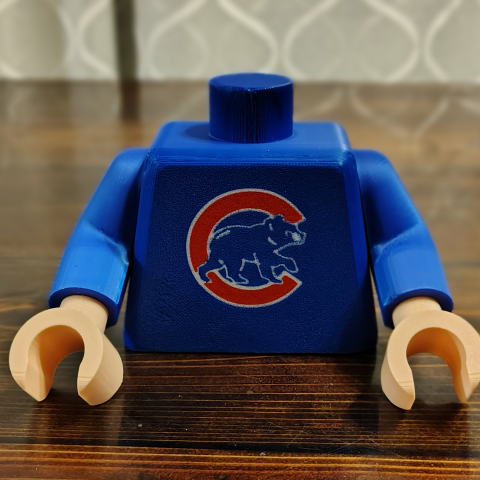 Brick Figure Torso - Sports Fan 6X