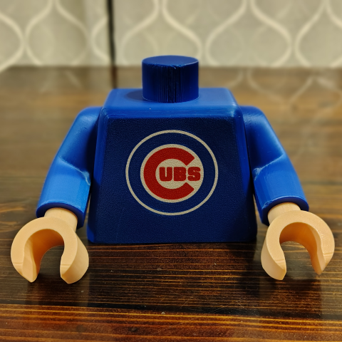 Brick Figure Torso - Sports Fan 6X