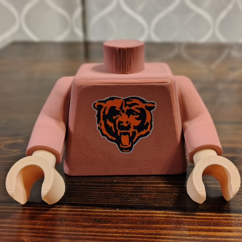 Brick Figure Torso - Sports Fan 6X