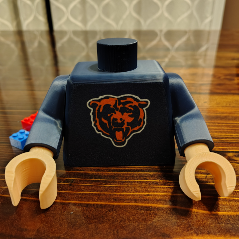 Brick Figure Torso - Sports Fan 6X